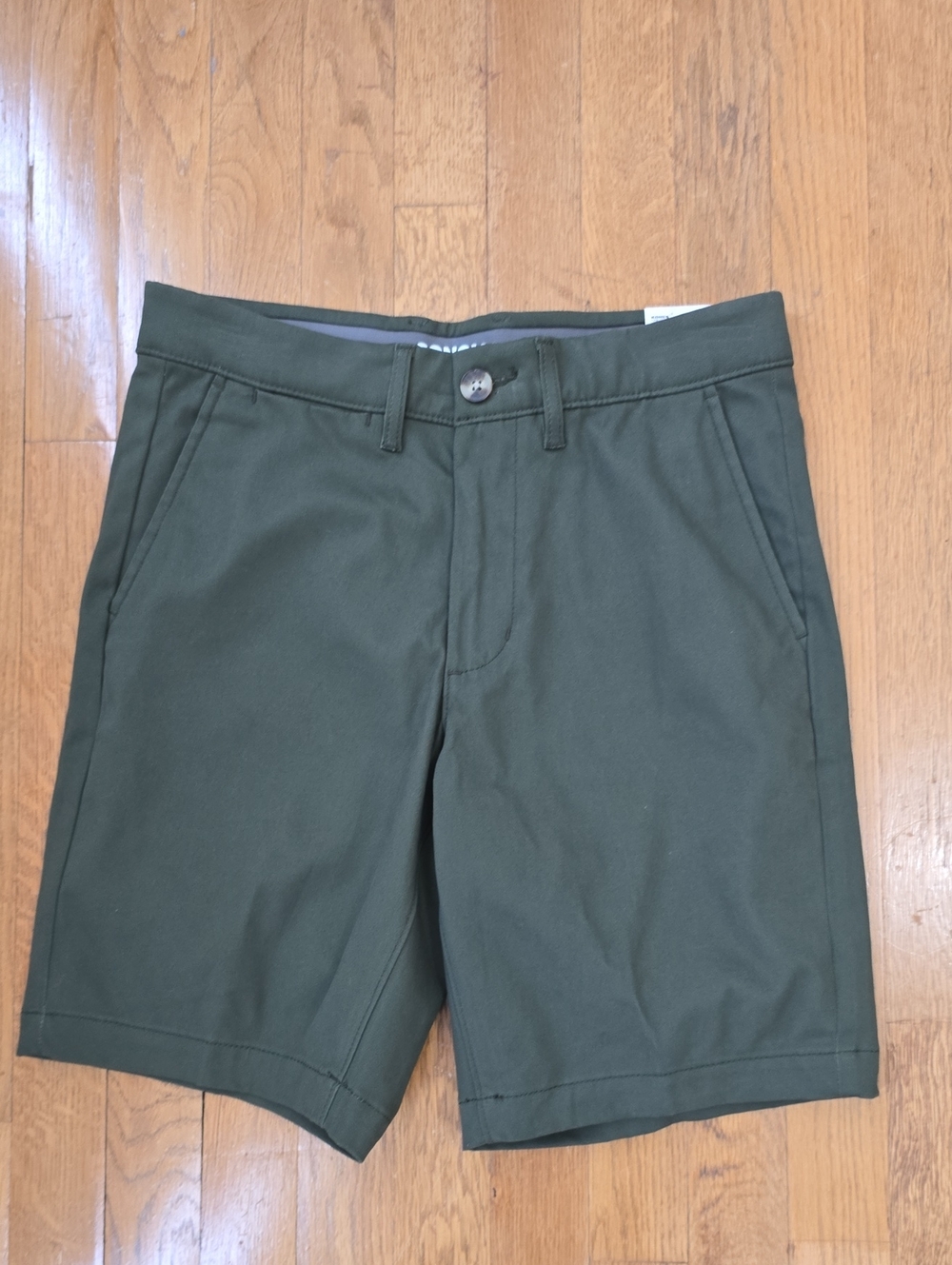 SONOMA BRAND MEN'S FOREST GREEN FLEXWEAR FLAT FRONT SHORTS SIZE 29